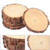 12 PCS 6.3-7.1 Inch Natural Wood Slices, Unfinished Pine Wood