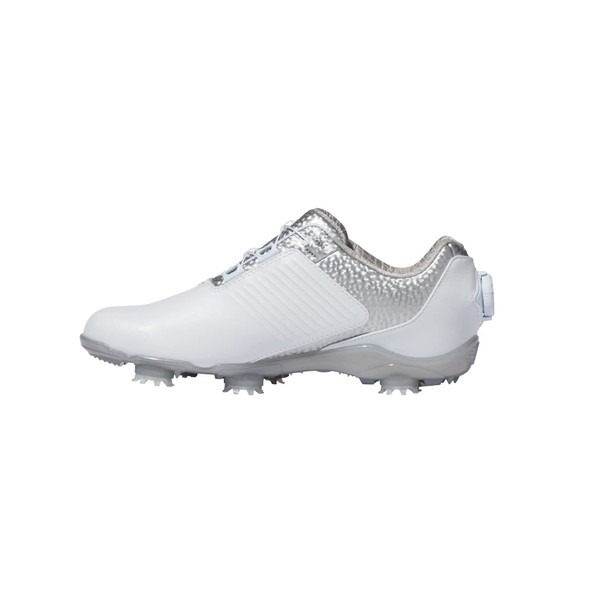 FootJoy Dry Joys For Women BOA Golf Shoes, multicolor (white /silver)