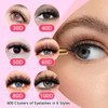 580 Pieces Individual Eyelashes, 8mm 10mm 12mm 14mm 16mm 30D