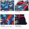 Children Cartoon Dinosaur Pattern Backpack Kid Cute Travel Portable Schoolbag