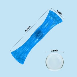 Vanblue Fidget Toy 10Pcs Marble Mesh Sensory Marble and Mesh Fidget Stress Relieve Toy for Kids Adults ADHD Add Autism