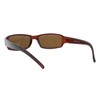 PASTL Small Rectangular Sunglasses Classic Narrow Lens Fashion Frame Brown