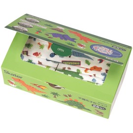 Skater MSKP25-A Non-Woven Mask for Kids, Boxed, Triple Layer Structure, 25 Pieces, Dinosaurs