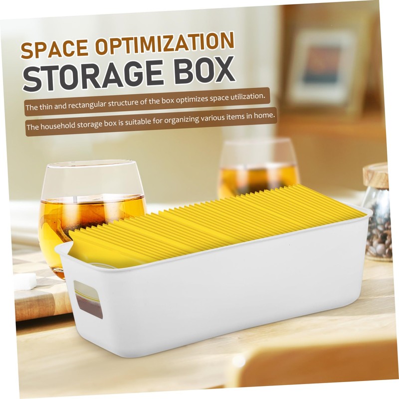 MAGICLULU 8Pcs Storage Basket Lightweight Plastic Storage Bins for Pantry
