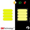 VFLUO - Kit 4 Strips Fluorescent Yellow Reflective Motorcycle Helmet