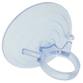 Clear Plastic Suction Cups with Loops - 4.5 cm (1.75 in) Wide, Set of 10, For Glass Windows, Windshield, Tile, Kitchen, Bathroom Mirror, Shower Wall, Terrarium, Car Window, Office, Hangers, Kit