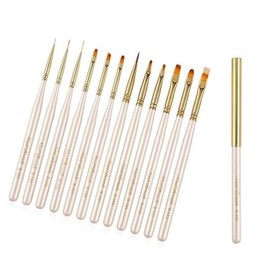 Other brands Premium Nail Art Nail Brush + 12 Types of Brush Caps - Funny Brush B-111 / 네일아트 고급 네일브러쉬 + 브러쉬캡 12종 - 퍼니브러쉬 B-111