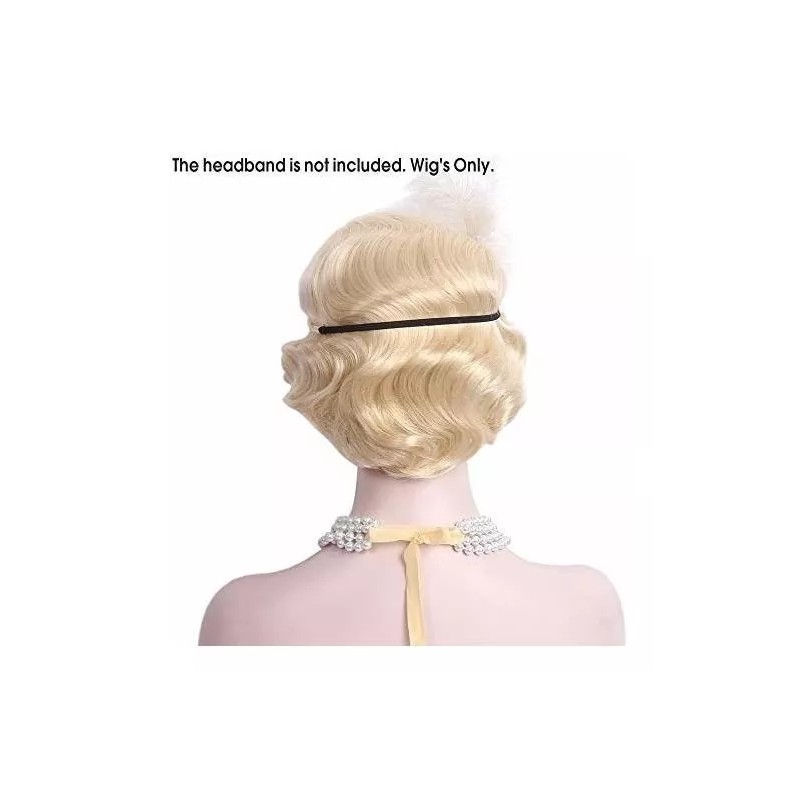 Stfantasy Peluca Rubio Claro Rizado Con Fleco Stfantasy