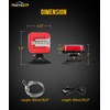 Partsam Wireless LED Trailer Light Kit, Square Portable Magnetic Stop
