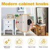 JFNILDH 20PCS Round Cabinet Knobs, Matted Black Drawer Knobs, 30MM