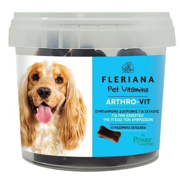 Fleriana Pet Vitamins Arthro-Vit for Dog Joints 120 g 20 Chewable Jelly Bones