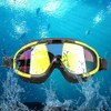 Outdoors Silica Gel HD Anti Fog Waterproof Wide View Swimming