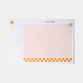 Odernichtoderdoch® Desk Mat 'Schöner Tag' - Creative Desk Planner for Your Daily Happiness Moments, 30 Sheets, 46.5 x 32.0 cm