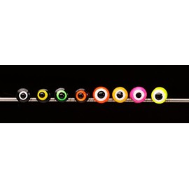 Hairline Double Pupil Dumbbell Lead Eyes (Yellow/White & Black Pupil, Large 5.5MM)