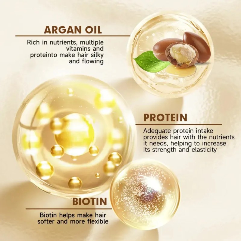 Acondicionador En Crema Con Aceite De Argan Y Biotina 200ml