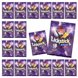 Oneg Lickstick 18-Piece Candy Bulk Pack - Candy for Party Bags & Bars, For Birthday & Party, Old Fashioned Lipstick Style - Individually-Wrapped Sticks, 108oz, 18 Pack