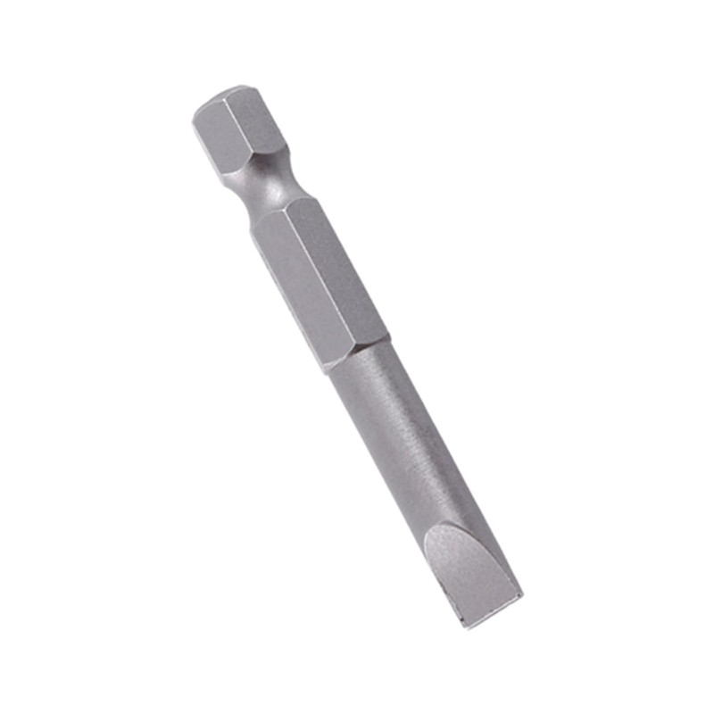 6Pcs Hexagonal Shank Slotted Screwdriver Drill Bit Alloy Flat Head