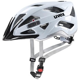 uvex active - Safe All-Round Helmet for Men and Women - Individual Size Adjustment - Expandable with LED Light - Cloud Silver - 56-60 cm