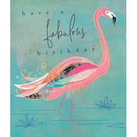 Tiger Lily, Birthday Card, Fabulous Flamingo - E300