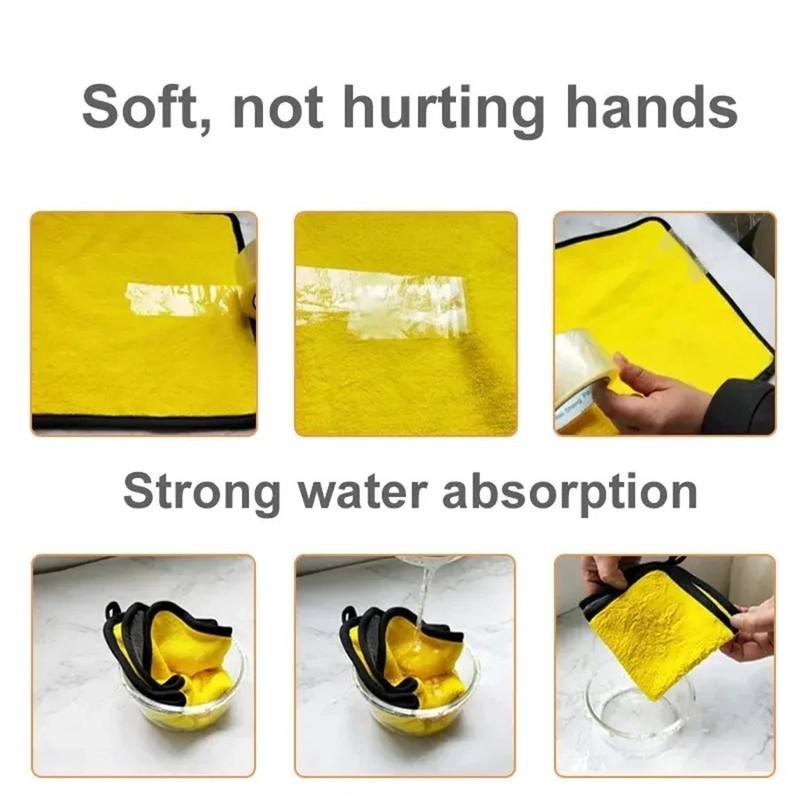 10pcs 30x60cm Microfiber