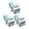VANDESAIL 3PCS Duplex LC to LC Coupler Keystone Jack
