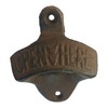 Rustic Farmhouse Wrought Iron Vintage Wall Mounted Beer Bottle Opener,