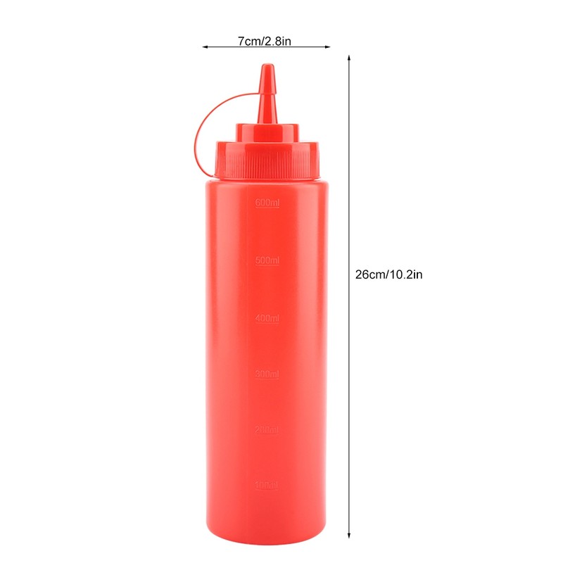 720ml 10pcs / Set Plastic Condiment Dispenser for Sauce Oil