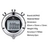 LAOPAO Stopwatch, 1/100 Seconds Precision 2 Pieces Memory Data Daily