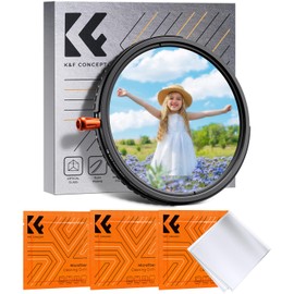 K&F Concept 67mm 3in1 1/4 Black Diffusion & CPL & ND Filter, Variable ND2-32 Polarising Mist Soft Filter Ultra Slim, Japan Optics, Multi Coated, with Cleaning Cloth (Nano-K Series)