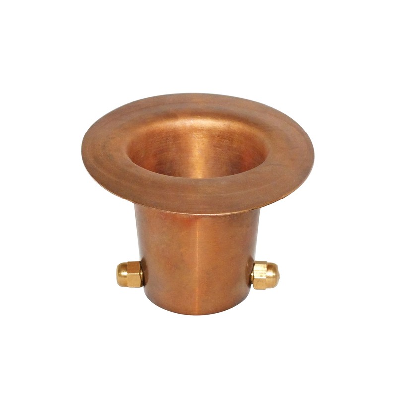 Monarch Rain Chains 25034 Pure Copper Gutter Adaptor with Brass