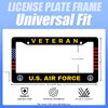 License Plate Frame US Air Force Veteran License Plate Frame