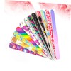 WOONEKY 30pcs Double-sided Nail Files Creative Printed Sanding Blocks for