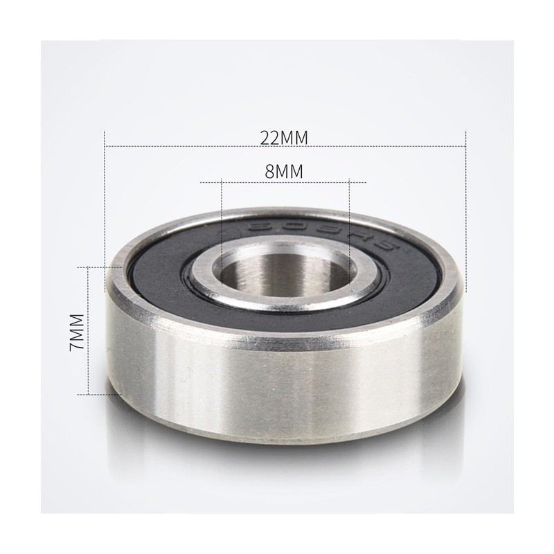 60pcs Skateboard Bearings 608ZZ Double Shielded Ball Bearings Small Bearings