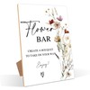 Floral Theme Wooden Wedding Signs, Flower Bar Sign, Bridal Shower