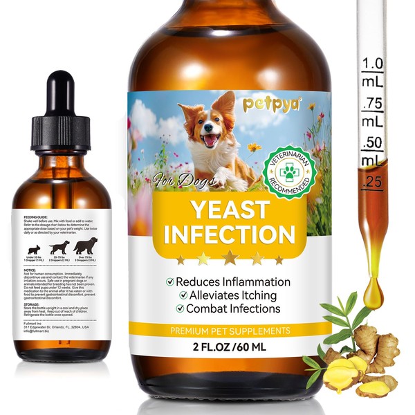 Yeast Infection in Dogs, Relieves Itchy Dog Skin, Anti-Allergy, Acid