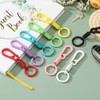PATIKIL Keychain Clips with O Rings, 4 Pcs Quick Release