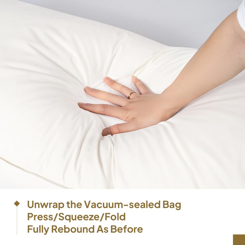 Goose Down & Feather Body Pillows for Adults, Full Length