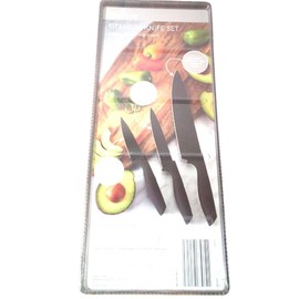 Titanium Knife Set, 3 Pieces, 3.5" Paring Knife, 5" Utility Knife, 8" Chef Knife