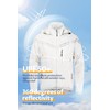 CREATMO US Men's Rain Coat Reflective Windbreaker Lightweight Packable Cycling