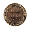 QANYEGN Round Shape Brass Cabinet Handle, Chinese Style Retro Round