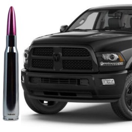 VMS RACING Chrome with Pink Tip Bullet Antenna for Dodge Ram Trucks All Years All Models