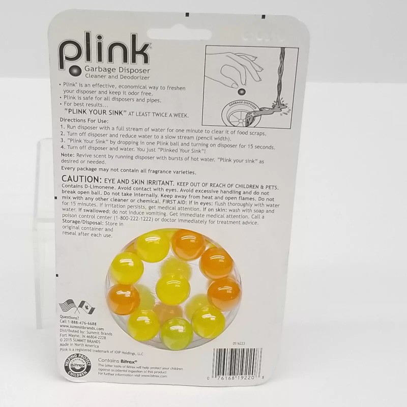 Summit Brands Plink Variety Pack Garbage Disposal Cleaner Disposer Deodorizer