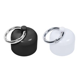 2 StüCk Ring Aufbewahrung,Tragbare Reise Schmuckhalter,Schmuckaufbewahrung ,Jewelry Holder With Keychains,Travel Jewelry Case,FüR Die Aufbewahrung Von Ohrringen,Ringen Und Halsketten(Schwarz,Weiß)