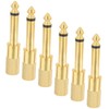 Operitacx 6pcs Headphone Adapter Audio Plug for Guitar Piano Mixer