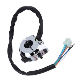 Vobor Function Switch Motorcycle Function Switch Horn Indicator Switch Indicator Switch for 22 mm Handlebar