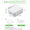 Mbetter 3-in-1 Laundry Detergent Holder + Storage Drawer + Drip