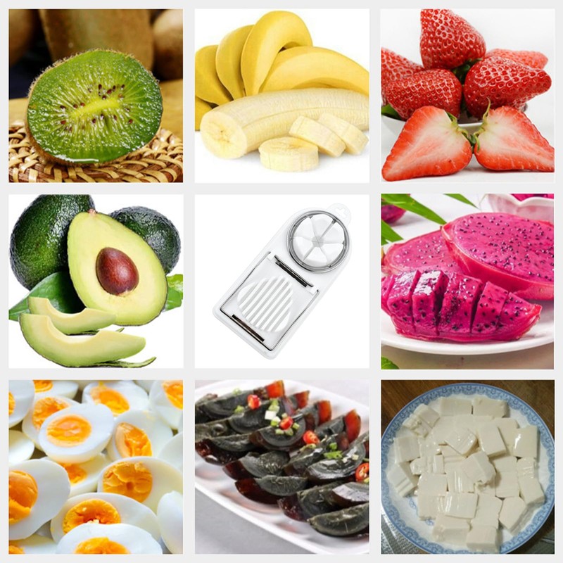 Egg Slicer with 2 Functions, Mushroom Slicer Cuts Clean and