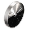 Hama Wall Clock Sardinia, silent, Analog., Ø 30 cm, Black/silver