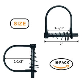 Highwild 16 Pack Silent Shaft Locking Pin with Spring - for Farm Lawn Garden - Hunting Stand Ladder Stands Safety