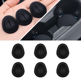 QKYS 6PCS Car Cup Holder Limiter, Silicone Cup Holders Insert for Car, Anti Shake Automotive Cup Holders Expander Position Limiter, Car Water Bottle Holder Insert Stabilizers for Car Truck SUV Jeep